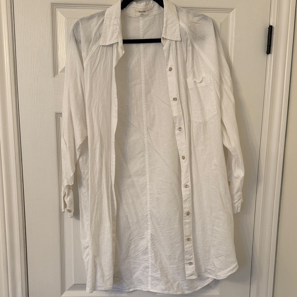 Wilfred White Button Down Shirt